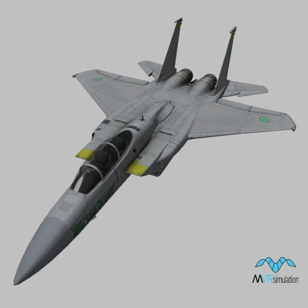 F-15S · SA · grey — 3D model preview