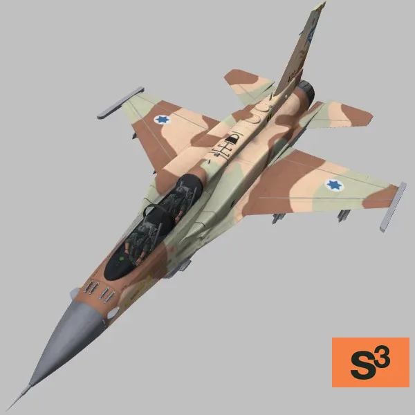 F-16I · IL · camo — 3D model preview