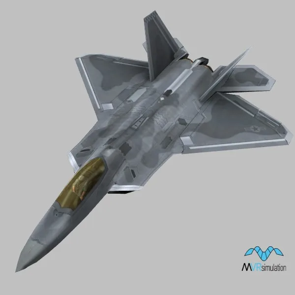 F-22A · US · grey — 3D model preview