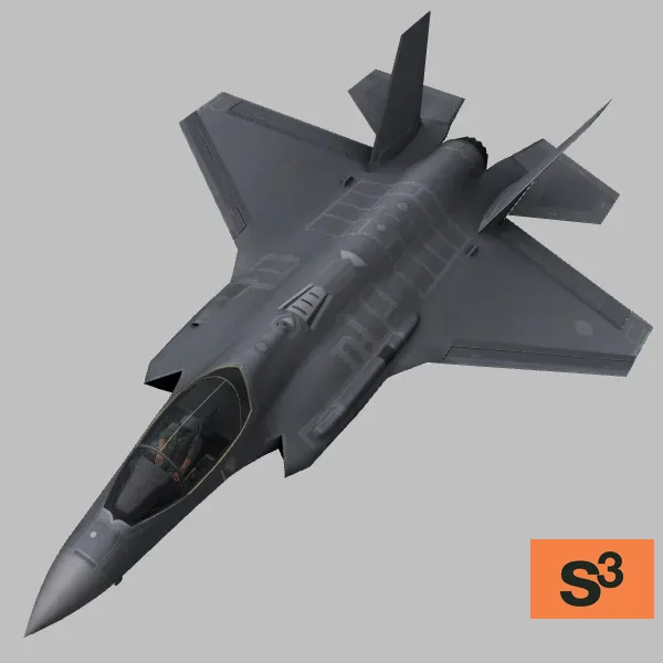 F-35A · JP · grey — 3D model preview