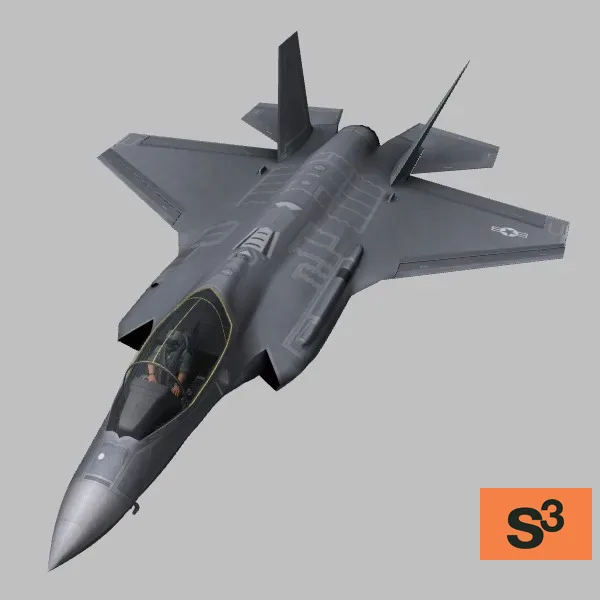 F-35A · US · grey — 3D model preview