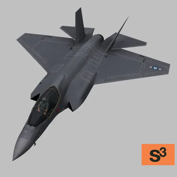 F-35C · US · grey — 3D model preview