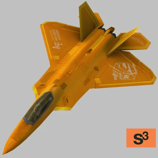 F-40J · US · orange — 3D model preview