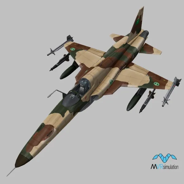 F-5E · SA · camo — 3D model preview