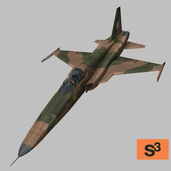 F-5E · TW · camo — 3D model preview