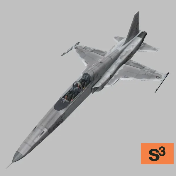F-5F · TW · grey — 3D model preview