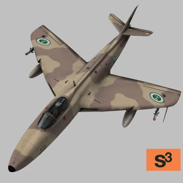 F-6A · SA · camo — 3D model preview