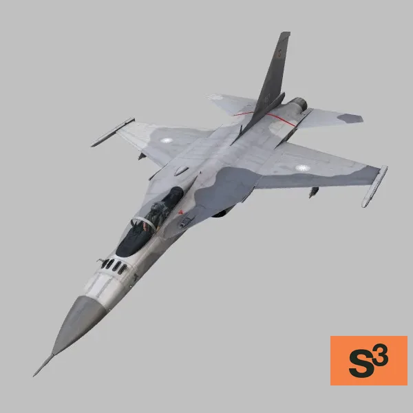 F-CK-1A · TW · camo — 3D model preview