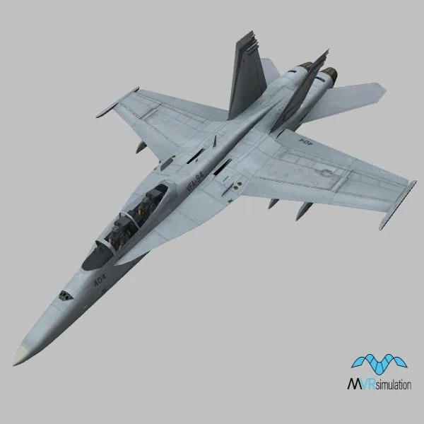 FA-18D · US · grey — 3D model preview