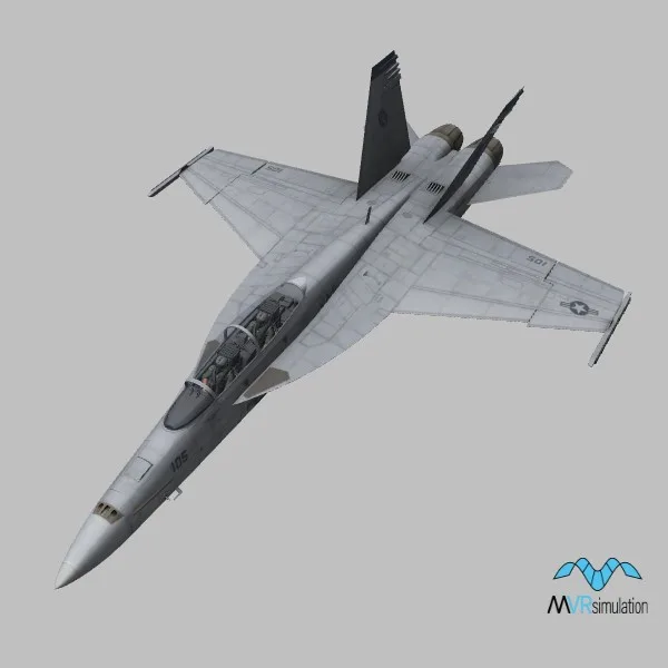 FA-18F · US · grey — 3D model preview