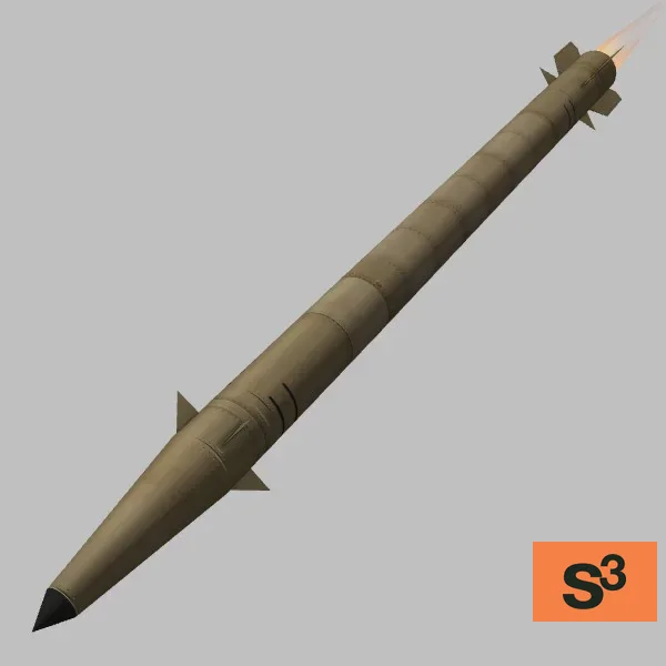 Fateh-110-D1 · IR · desert — 3D model preview