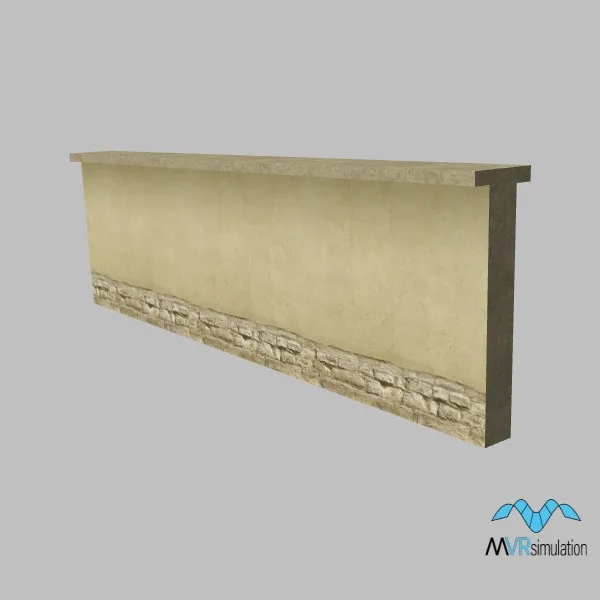 fence-concrete-01-10m — 3D model preview