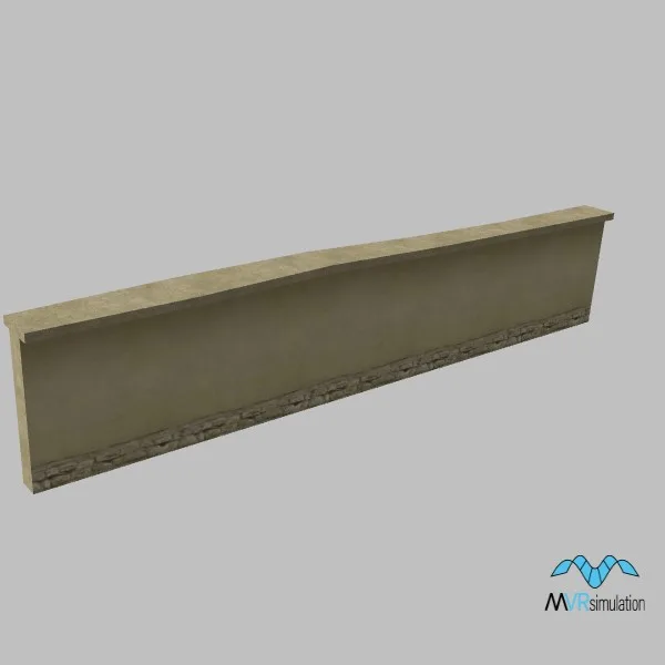 fence-concrete-01-15m — 3D model preview