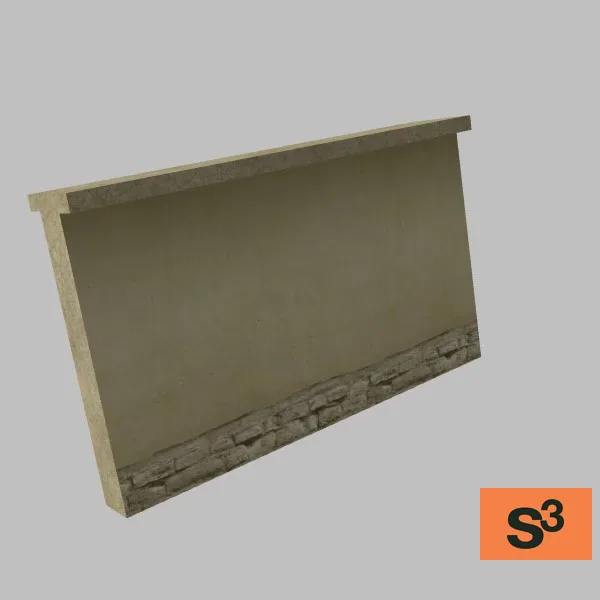 fence-concrete-01-5m — 3D model preview