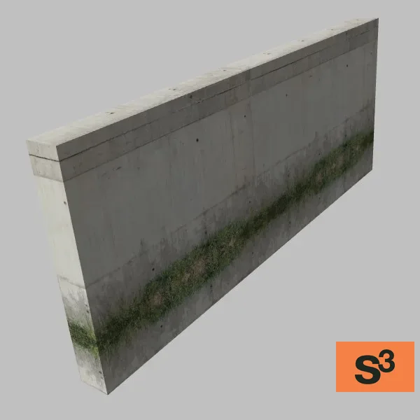 fence-concrete-010 — 3D model preview
