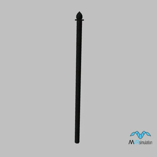 fence-metal-002-post — 3D model preview