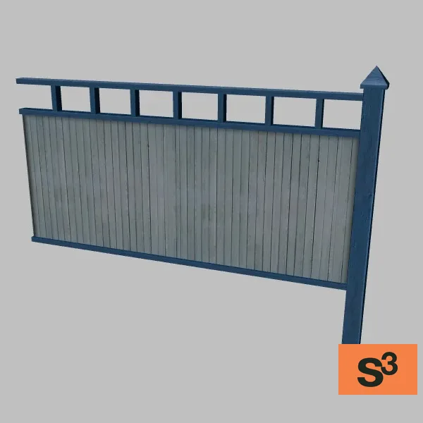 fence-wood-001a — 3D model preview