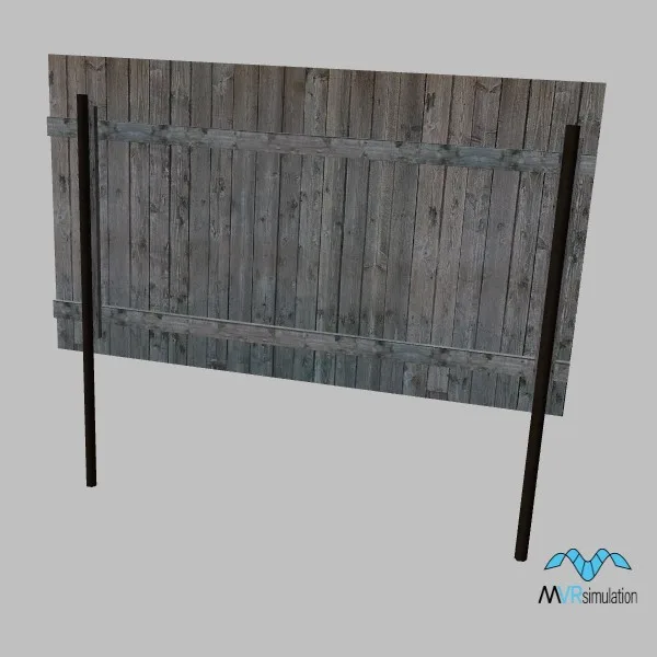 fence-wood-002 — 3D model preview