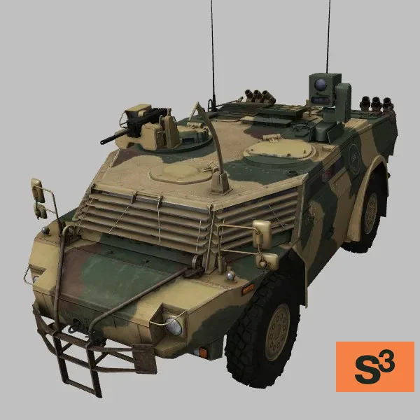 Fennek · DE · ISAF · desert-camo — 3D model preview