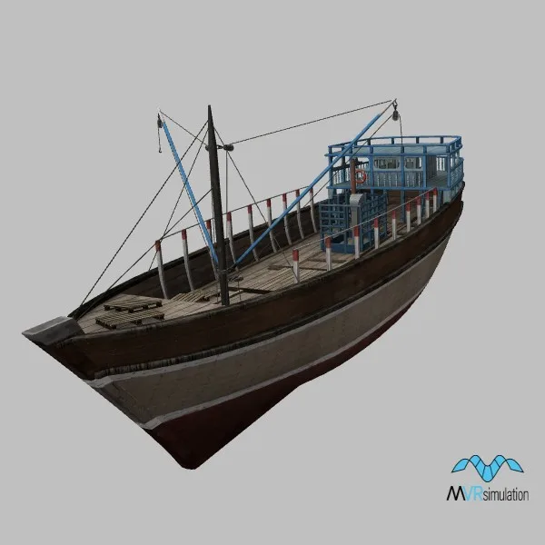 Fishing-Dhow-001 · SO · blue — 3D model preview
