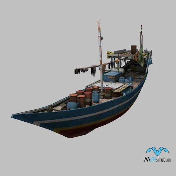 Fishing-Dhow-002 · SO · blue — 3D model preview