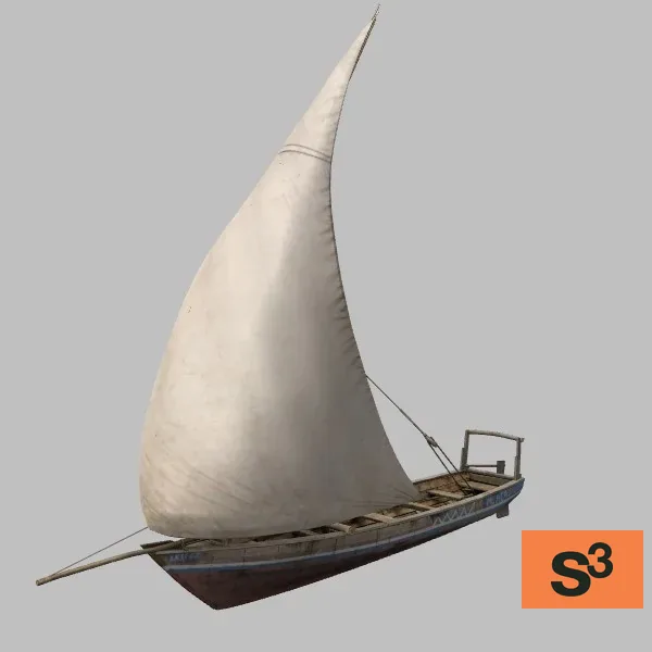 Fishing-Dhow-003 · SO · blue — 3D model preview