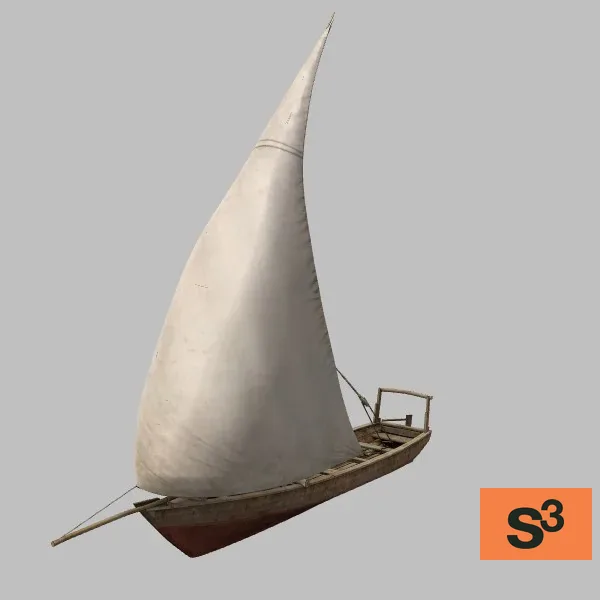 Fishing-Dhow-003 · SO · red — 3D model preview