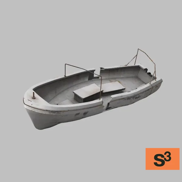 Fishing-Vessel-002-wrecked — 3D model preview