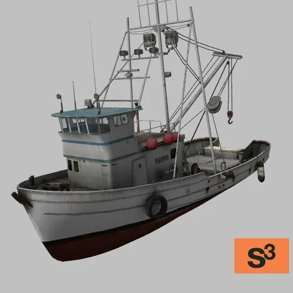 Fishing-Vessel · US · grey — 3D model preview