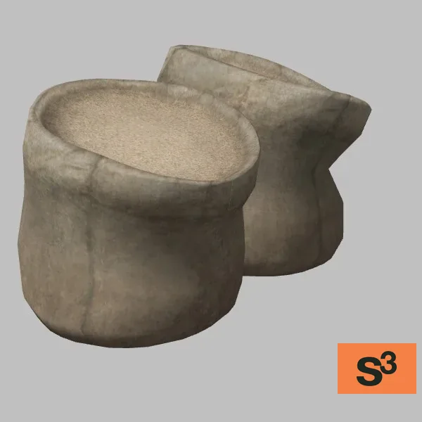 food-bag-set-002 — 3D model preview