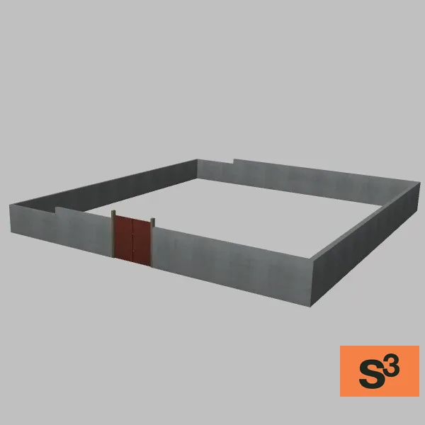ftcampbell church fence — 3D model preview
