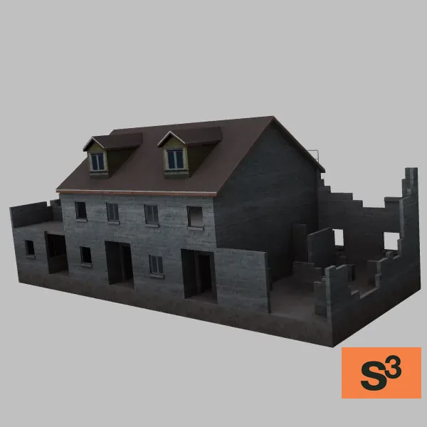 ftwainwright bldg14 thouses rbl — 3D model preview