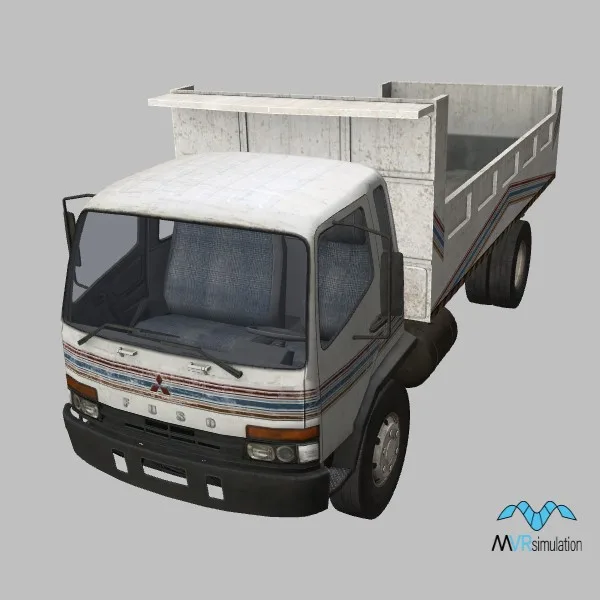 Fuso-Dump-truck · SO · white — 3D model preview