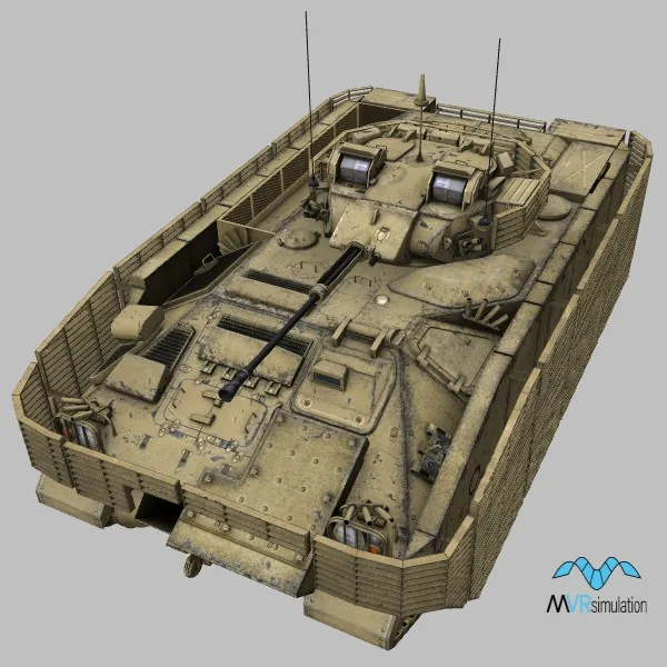 FV510-Slat · GB · desert — 3D model preview
