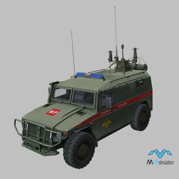 GAZ-2975 · RP-377UVM1L · RU · green — 3D model preview