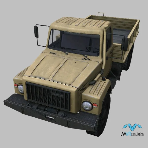 GAZ-3308 · RU · desert — 3D model preview