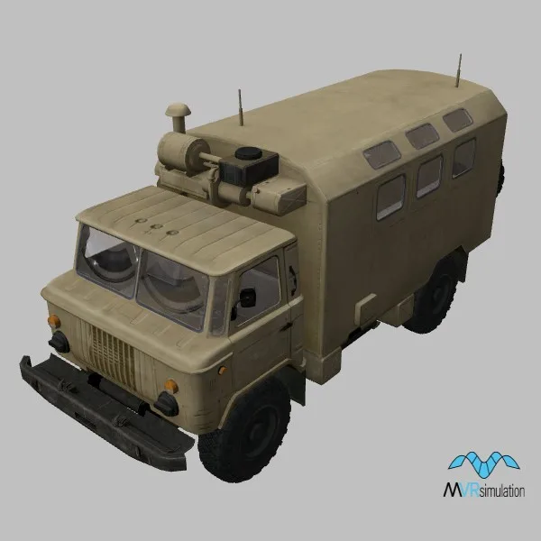 GAZ-66-KUNG · IQ · desert — 3D model preview