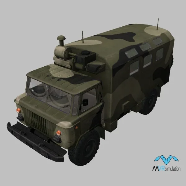 GAZ-66-KUNG · RU · camo — 3D model preview