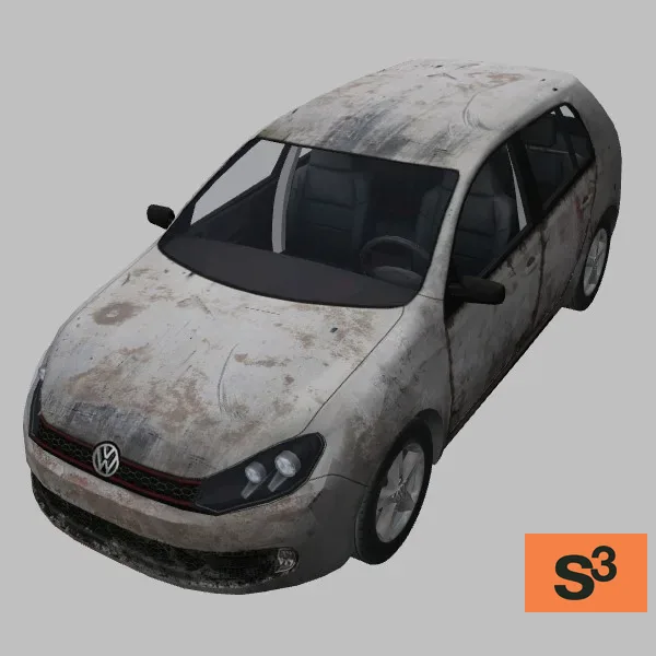 Golf-2010 · DE · white — 3D model preview