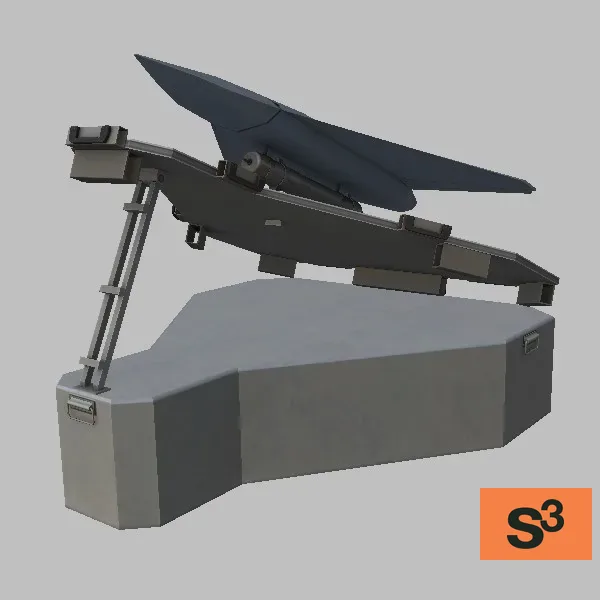 Hadid-110-launcher · IR · grey — 3D model preview