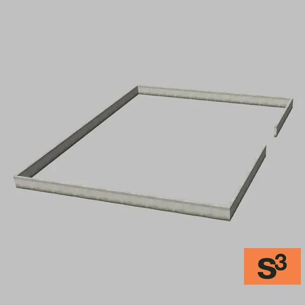 Hajin-Building-045-Fence — 3D model preview