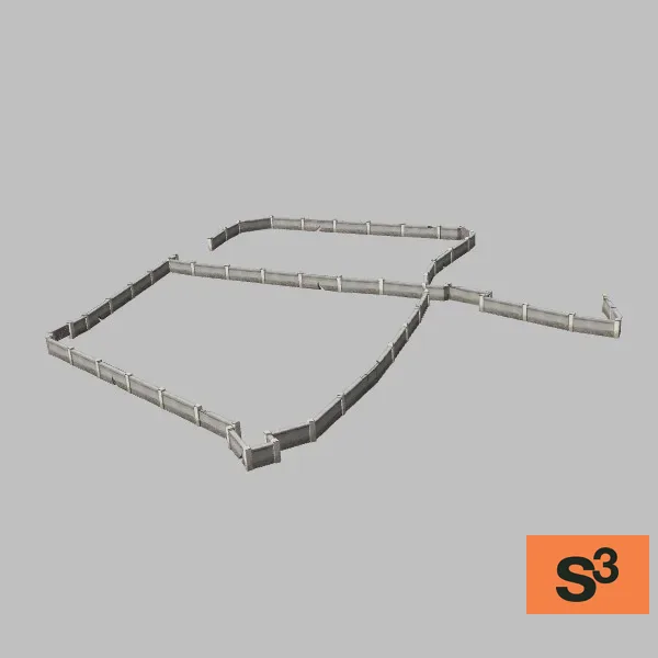 Hajin-Fence-001 — 3D model preview