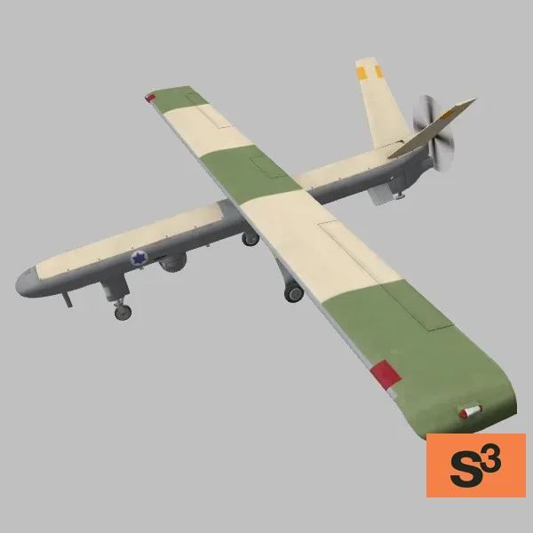 Hermes-450 · IS · grey — 3D model preview