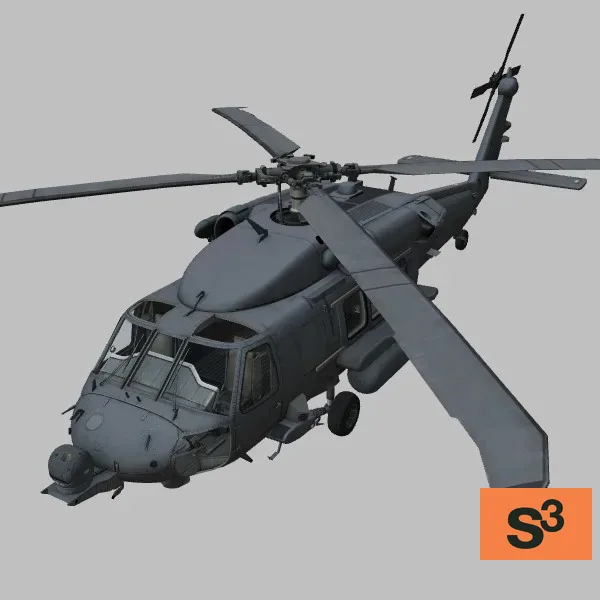 HH-60H · US · grey — 3D model preview