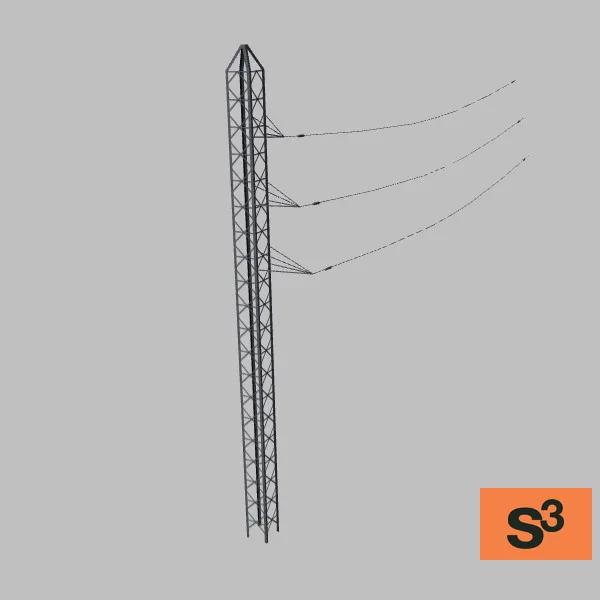 high-voltage-pole-001 — 3D model preview