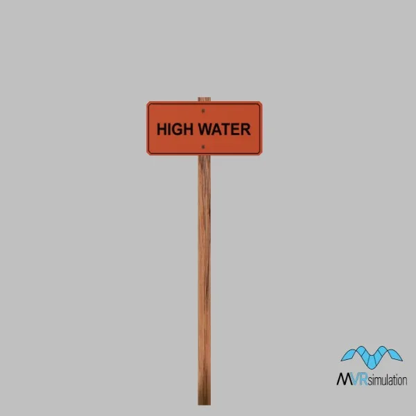 high water-sign-001c — 3D model preview