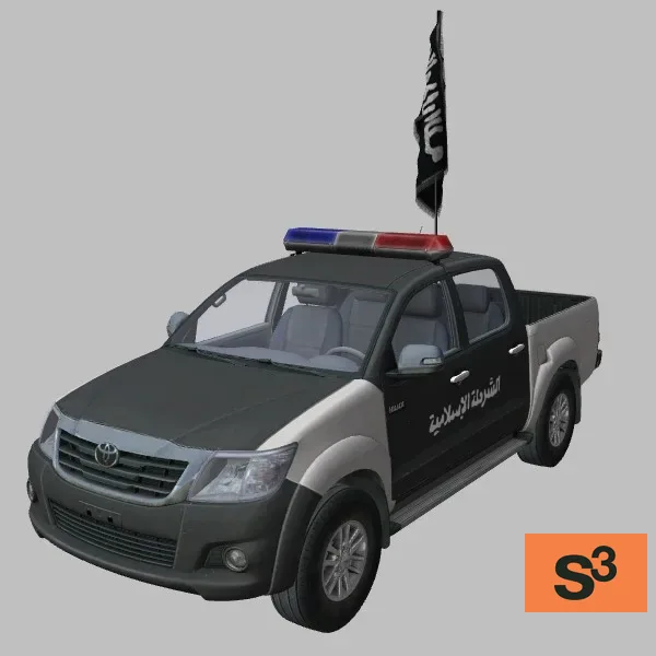 Hilux · ISIS · black — 3D model preview