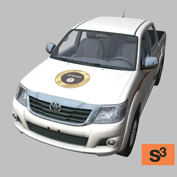 Hilux · ISIS · white — 3D model preview