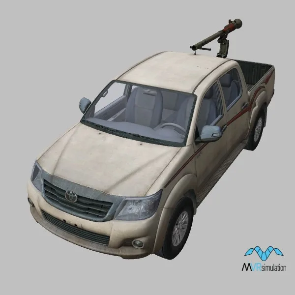 Hilux-SPG-9 · ISIS · tan — 3D model preview