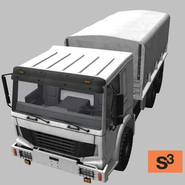 HOWO-76-6x6-Canopy · CN · white — 3D model preview